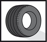 Materialsymbol Gummi