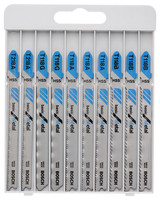 10-teilige Holzstichsägeblatt-Sets Basic for Metal mit T-Schaft