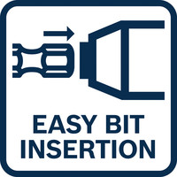 Einfaches Einsetzen des Bits.