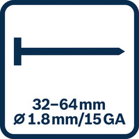 Nagellänge 3264 mm 1,8 mm 15GA.