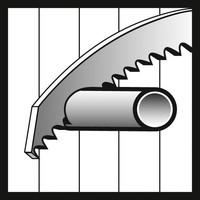 Schneiden von Metallrohren.