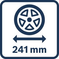 Radgröße 241 mm.