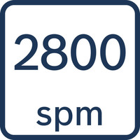 2800 Schläge/min.