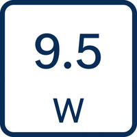 9,5 Watt.