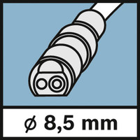 8,5 mm Kamerakopf.