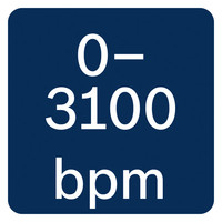 03100 Schläge/min.