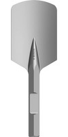 PRO Hex 28-4C Spatmeißel, gerundet