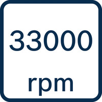 33000 U/min.
