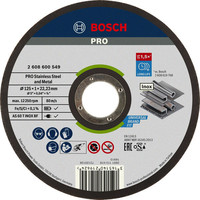 PRO Stainless Steel and Metal gebundene Long Life Trennscheibe für kleine Winkelschleifer, Bohrung 22,23 mm