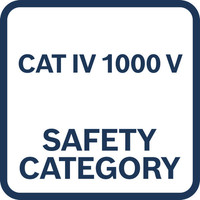 CAT IV 1000 V.