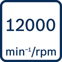 12000 U/min.