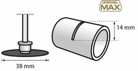 Ergebnisse/Finish im Materialsymbol des Dremel Max SC456DM Fräsmesser Zubehörs