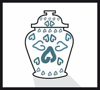 Materialsymbol Porzellan
