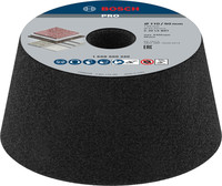 PRO Stone konischer Schleiftopf für Nassschleifer und große Winkelschleifer, Bohrung 22,23 mm