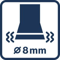 Vibration 8 mm.