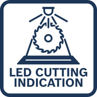 LED-Schnittanzeige.