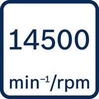 14500 U/min.