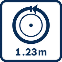 1,23 Meter Rad.