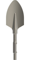 PRO Hex 30-4C Spatmeißel, gerundet