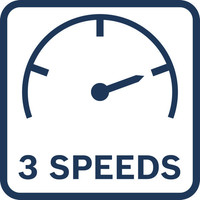 3 Geschwindigkeiten.