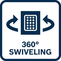 360° schwenkbar.