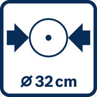 Durchmesser 32 cm.